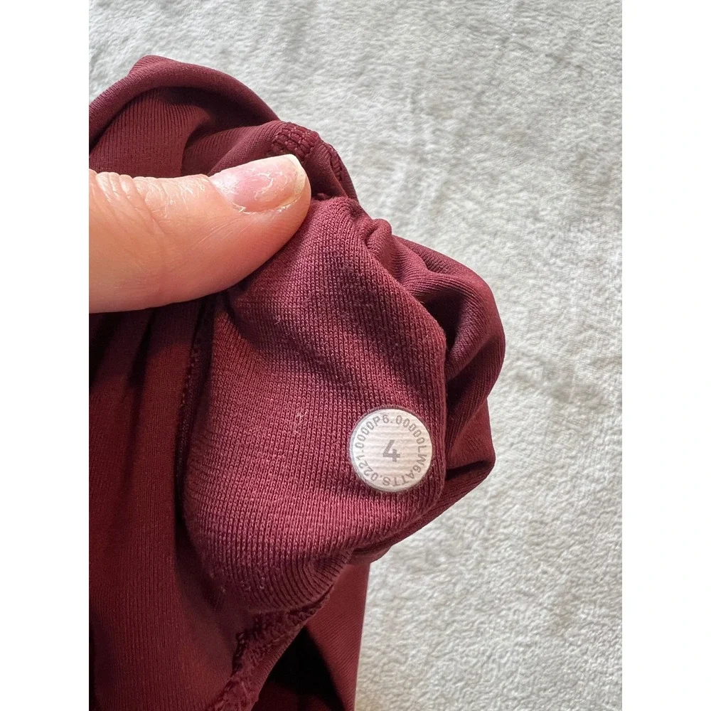 Lululemon Align High-Rise Crop 21 Leggings Women 4 Red Merlot Yoga Pants